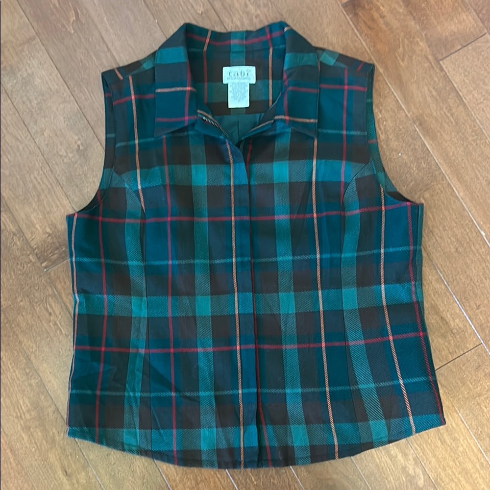Women’s 2 Piece Plaid Set - Vest and Pants